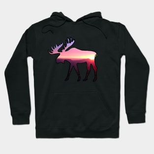 Sunset Moose Hoodie